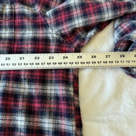 Blue Harbor Men's Red Plaid Cotton Flannel Button Up Shirt Long Sleeves Size XXL - Picture 10 of 14
